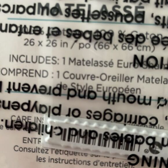 Style at Home Matelassé Envelope Cotton Sham - Picture 5 of 6